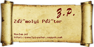 Zámolyi Péter névjegykártya